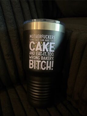Hippie Runner Black Insulated Tumbler with Quote